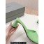 Balenciaga Duty Free 60mm Sandals in shiny soft sheepskin Green 2024