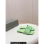 Balenciaga Duty Free Flat Sandals in shiny soft sheepskin Green 2024