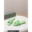 Balenciaga Duty Free Flat Sandals in shiny soft sheepskin Green 2024
