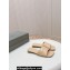 Balenciaga Duty Free Flat Sandals in shiny soft sheepskin Beige 2024