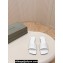 Balenciaga Duty Free Flat Sandals in shiny soft sheepskin White 2024