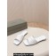Balenciaga Duty Free Flat Sandals in shiny soft sheepskin White 2024