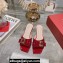 Roger Vivier Très Vivier Metal Buckle Mules in Patent Leather Red 2024