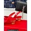Ferragamo Cage heel slingbacks printed calfskin Red 2024