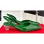 Ferragamo Cage heel slingbacks printed calfskin Green 2024