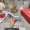 Roger Vivier Très Vivier Strass Buckle Mules in Denim Blue 2024