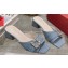 Roger Vivier Très Vivier Strass Buckle Mules in Denim Blue 2024