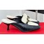 Ferragamo Heel 6cm New Vara buckle mules printed calfskin Black/Fabric White 2024