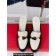 Ferragamo Heel 6cm New Vara buckle mules printed calfskin Black/Fabric White 2024