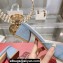 Roger Vivier Très Vivier Strass Buckle Mules in Denim Blue 2024