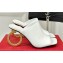 Ferragamo leather Elina slides White 2024