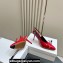 Jacquemus Heel 10cm Les slingbacks Cubisto hautes pumps Glazed Leather Red 2024