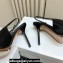 Jacquemus Heel 10cm Les slingbacks Cubisto hautes pumps Glazed Leather Black 2024
