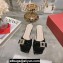 Roger Vivier Très Vivier Strass Buckle Mules in Patent Leather Black 2024