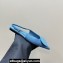 Jacquemus Les slingbacks Duelo plates Circle square flats Denim Blue 2024