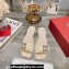 Roger Vivier Très Vivier Strass Buckle Mules in Patent Leather Off White 2024
