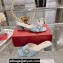 Roger Vivier Très Vivier Strass Buckle Mules in Patent Leather Light Blue 2024