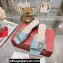 Roger Vivier Très Vivier Strass Buckle Mules in Patent Leather Light Blue 2024