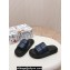 Dolce & Gabbana Padded and quilted Nappa-look fabric Men's sandals Blue 2024