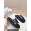 Dolce & Gabbana Padded and quilted Nappa-look fabric Men's sandals Blue 2024