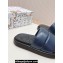 Dolce & Gabbana Padded and quilted Nappa-look fabric Men's sandals Blue 2024