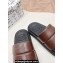 Dolce & Gabbana Padded and quilted Nappa-look fabric Men's sandals Coffee 2024