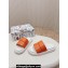 Dolce & Gabbana Padded and quilted Nappa-look fabric Men's sandals Orange 2024