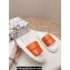 Dolce & Gabbana Padded and quilted Nappa-look fabric Men's sandals Orange 2024