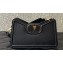 Valentino VLogo Leather shoulder bag in grainy calfskin Black 2024