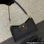 Valentino VLogo Leather shoulder bag in grainy calfskin Black 2024