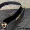 Valentino VLogo Leather shoulder bag in grainy calfskin Black 2024
