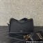 Valentino VLogo Leather shoulder bag in grainy calfskin Black 2024