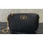 Valentino VLogo Signature mini bag in calfskin leather Black 2024