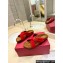 Valentino Fussfriend footbed Women/Men slide sandals in Velvet Red 2024