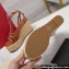 Valentino Heel 11cm Platform 4cm Raflower Wedge Sandals Espadrilles in calfskin leather Brown 2024