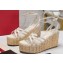 Valentino Heel 11cm Platform 4cm Raflower Wedge Sandals Espadrilles in calfskin leather White 2024