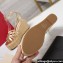 Valentino Heel 11cm Platform 4cm Raflower Wedge Sandals Espadrilles in calfskin leather Gold 2024