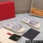 Valentino Vlogo Cut-Out Slide Sandals Espadrilles in calfskin leather Lilac 2024