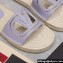 Valentino Vlogo Cut-Out Slide Sandals Espadrilles in calfskin leather Lilac 2024