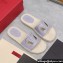 Valentino Vlogo Cut-Out Slide Sandals Espadrilles in calfskin leather Lilac 2024