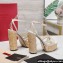 Valentino Heel 13cm Platform 4cm Raflower Wedge Sandals Espadrilles in calfskin leather White 2024