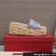 Valentino Heel 8.5cm Platform 5.5cm Vlogo Cut-Out Slide Wedge Sandals Espadrilles in calfskin leather Lilac 2024