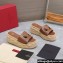 Valentino Heel 8.5cm Platform 5.5cm Vlogo Cut-Out Slide Wedge Sandals Espadrilles in calfskin leather Brown 2024