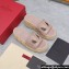 Valentino Heel 8.5cm Platform 5.5cm Vlogo Cut-Out Slide Wedge Sandals Espadrilles in calfskin leather Nude 2024