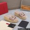 Valentino Heel 8.5cm Platform 5.5cm Vlogo Cut-Out Slide Wedge Sandals Espadrilles in calfskin leather Nude 2024