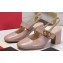 Valentino Heel 6.5cm VLogo Locker Mary-Jane slingback pumps in calfskin Nude Pink 2024
