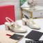 Valentino Heel 6.5cm VLogo Locker Mary-Jane slingback pumps in calfskin White 2024