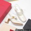 Valentino Heel 6.5cm VLogo Locker Mary-Jane slingback pumps in calfskin White 2024