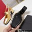Valentino Heel 6.5cm VLogo Locker Mary-Jane slingback pumps in calfskin MIRRORED Gold 2024