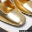 Valentino Heel 6.5cm VLogo Locker Mary-Jane slingback pumps in calfskin MIRRORED Gold 2024